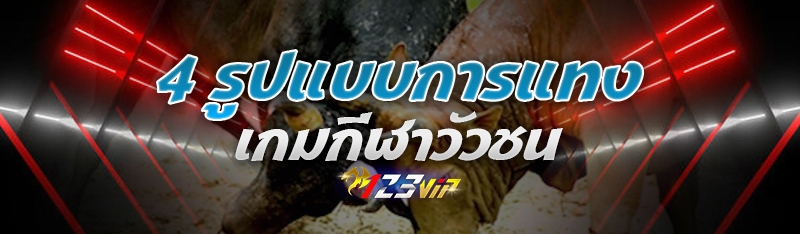 4 รูปแบบการแทง เกมกีฬาวัวชน